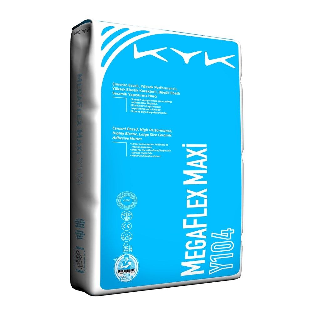 MegaFlex Maxi Y104 Beyaz Yapıştırıcı (25 Kg)