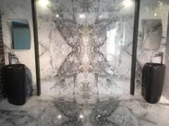 Kütahya Seramik 120*240 Bluetta Book Match Rektifiye Parlak Nano (adet fiyatıdır)