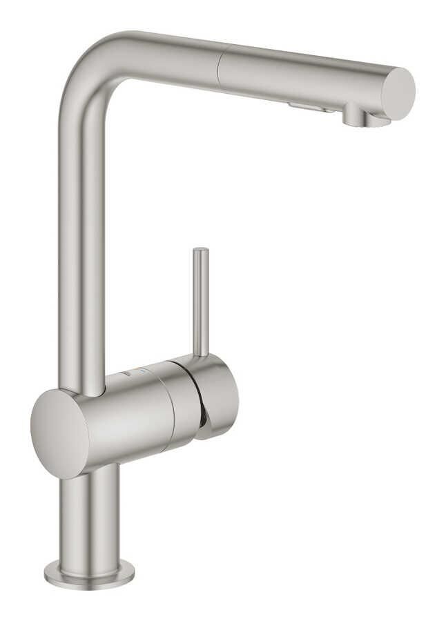 Grohe Minta Tek kumandalı eviye bataryası-Çelik - 30274DC0