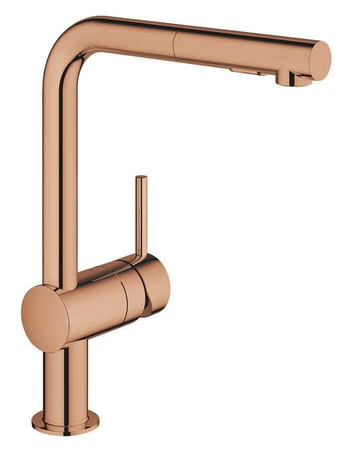 Grohe Minta Tek kumandalı eviye bataryası Bronz- 30274DA0