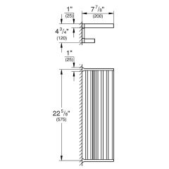 Grohe Raf Havluluk 58x20 cm Selection Cube Krom - 40804000
