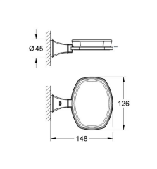 Grohe Grandera Seramik Sabunluk Ve Tutacağı Banyo Aksesuarı - 40628000