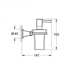 Grohe Grandera Seramik Sıvı Sabunluk Ve Tutacağı Banyo Aksesuarı - 40627IG0