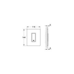 Grohe Skate Cosmopolitan Kumanda Paneli - 38846KS0