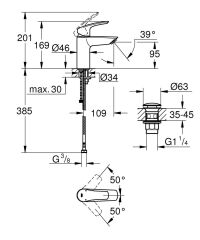 Grohe Eurosmart Tek Kumandalı Lavabo Bataryası - 23988003