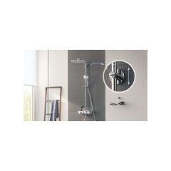 Grohe Euphoria SmartControl System 260 Mono Duvara Monte Termostatik Bataryalı Duş Sistemi - 26509000
