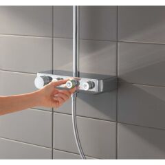 Grohe Euphoria SmartControl System 310 Duo Duvara Monte Termostatik Bataryalı Duş Sistemi - 26507000