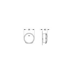 Grohe Talentofill Doldurmalı Kumandalı Küvet Tropleni Kumanda Kolu - 19952000