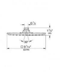 Grohe Rainshower® Allure 230 Tepe Duşu 23x23 cm - 27480000