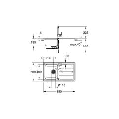 Grohe Minta Eviye ve Batarya Seti - 31573SD0