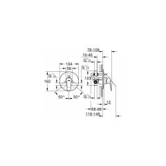 Grohe Bauedge Ankastre Banyo ve Duş Bataryası 29079000