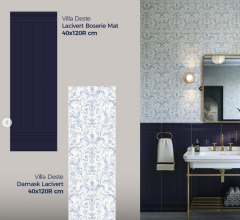 Villa Deste Damask Lacivert Mat 40X120