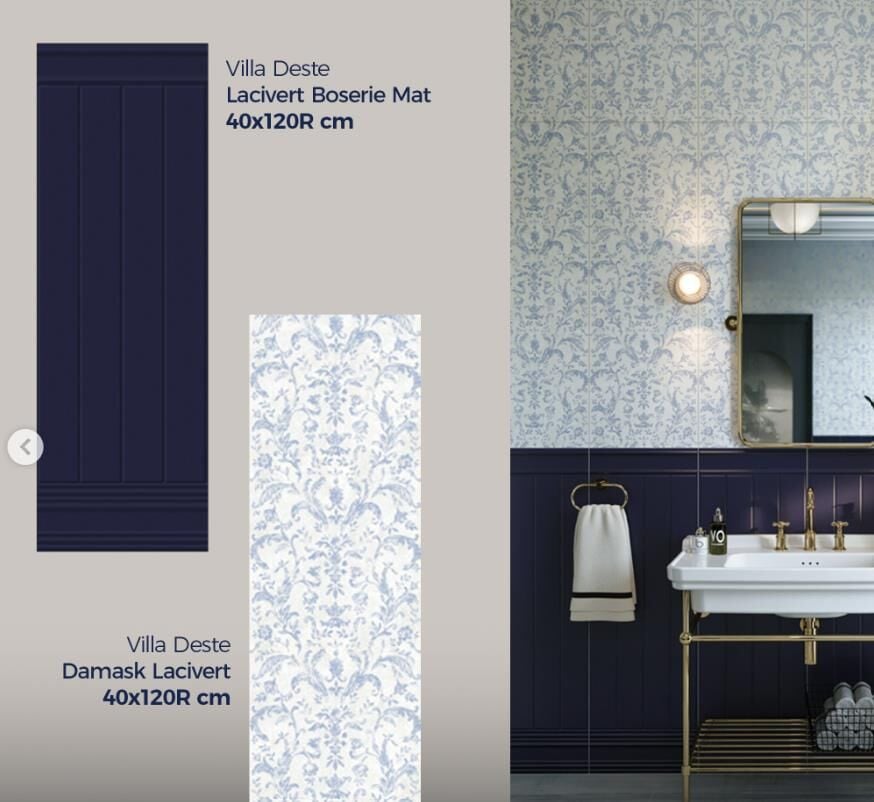 Villa Deste Damask Vizon Mat 40X120