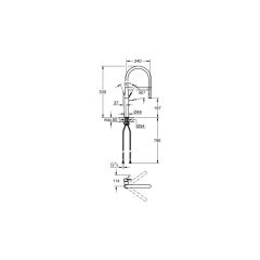 Grohe Essence New Tek Kumandalı Eviye Bataryası Yeşil - 124978