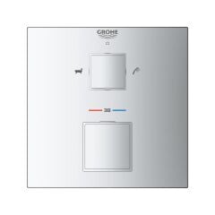 Grohe Grohtherm Cube Termostatik Banyo Duş Bataryası 2 çıkışlı divertörlü- 24155000