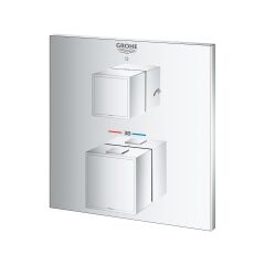 Grohe Grohtherm Cube Termostatik Banyo Duş Bataryası 2 çıkışlı divertörlü- 24155000