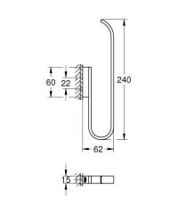 Grohe Selection Yedek Tuvalet Kağıdı Tutacağı (Çift Rulo İçin) - 41067GN0
