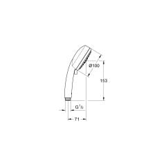 Grohe New Tempesta Cosmopolitan 100 El Duşu 4 Sprey 27575002