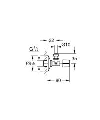 Grohe ARA MUSLUK 1/2″ - 22037A00