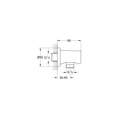 Grohe Rainshower® Su Çıkış Dirseği - 27057GL0