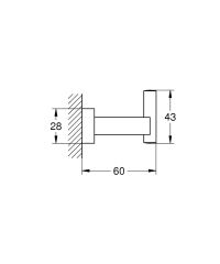 Grohe Essentials Küp Bornoz Askısı - 40511DC1