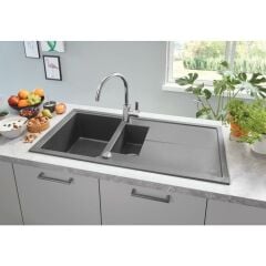 Grohe K400 Kompozit Sifon Kumandalı Eviye 31642AT0 - Siyah (SADECE İSTANBUL İÇİNE SEVK)