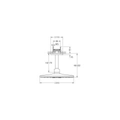 Grohe Rainshower Smartactive 310 Cube Tepe Duşu Seti 142 Mm, 2 Akışlı 26481000