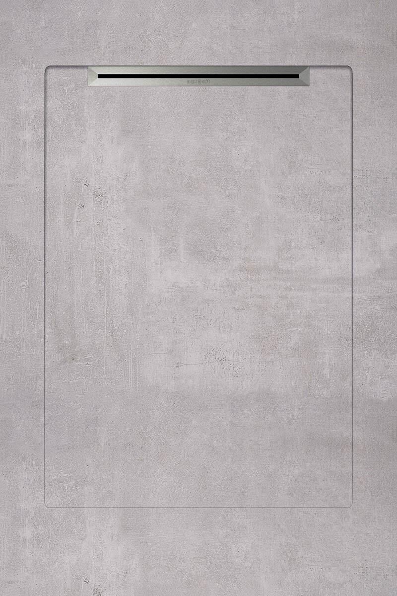 Aquanit 90*135 BETON GRI SLOPE LINE+SIFON