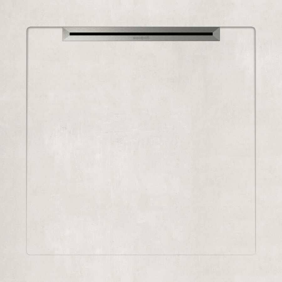 AQU 90*90 BETON BEYAZ SLOPE LINE+SIFON