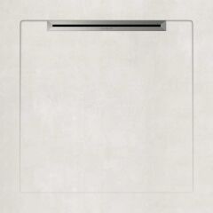 AQU 90*90 BETON BEYAZ SLOPE LINE+SIFON