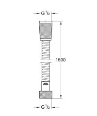 Grohe Relexa Metal Hortum 150 cm - 28143000