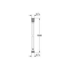 Grohe Relexa Silverfleks Spiral Hortum 150 cm - 28364000