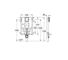 Grohe Uniset 8 Cm Gömme Rezervuar İnce tip 8 cm - 38729000