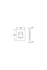 Grohe Skate Cosmopolitan Gömme Rezervuar Kumanda Paneli - 38732P00
