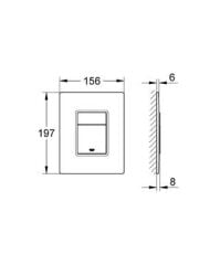 Grohe Skate Cosmopolitan Gömme Rezervuar Kumanda Paneli - 38845LS0