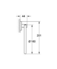 Grohe Essentials Halka Yuvarlak Havluluk Banyo Aksesuarı - 40365001