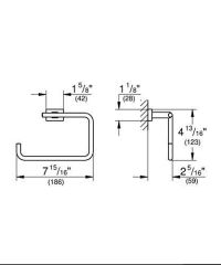 Grohe Essentials Cube Halka Havluluk - 40510001