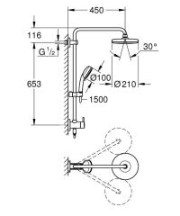 Grohe Retrofit System 210 Duş Sistemi - 26190001