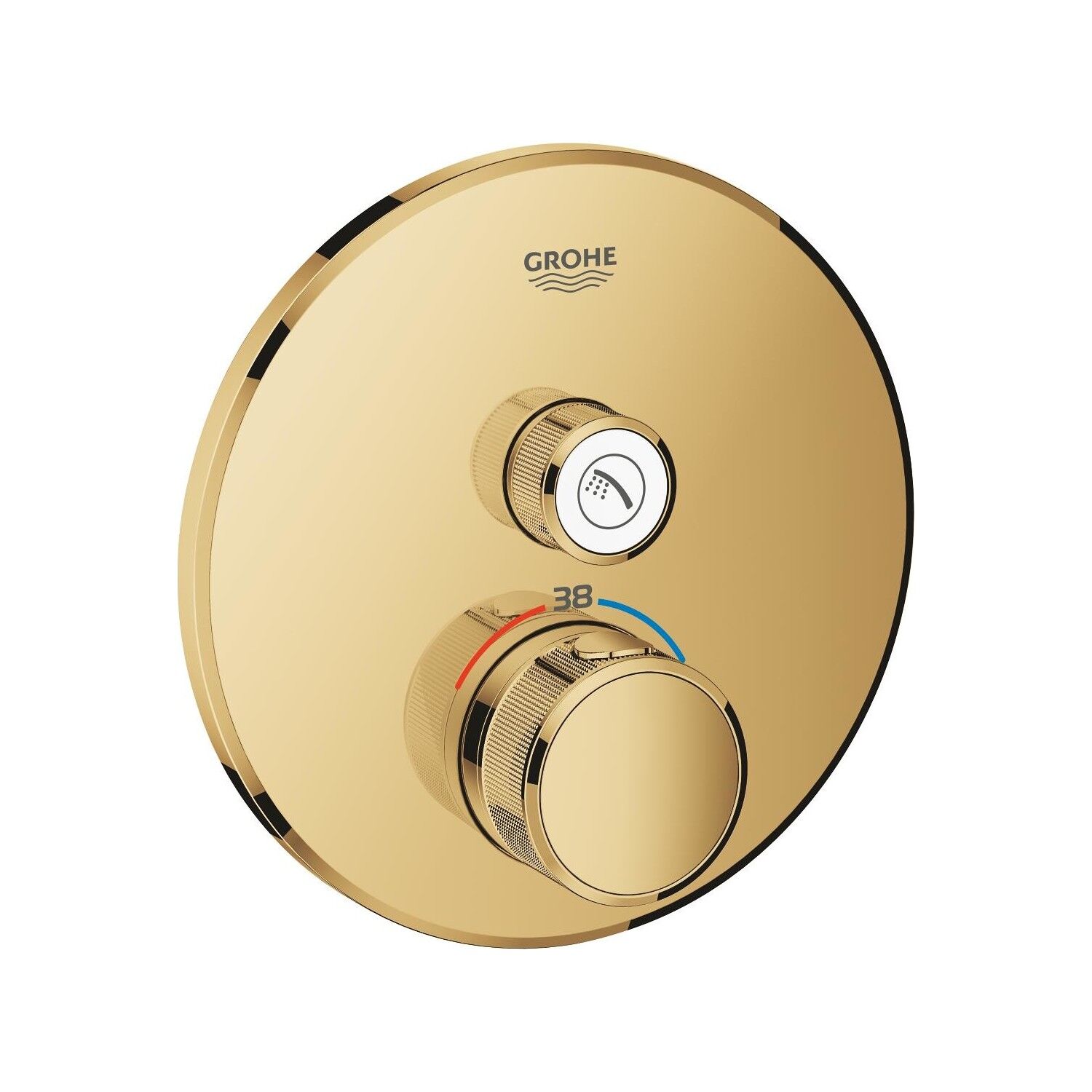 GROHTHERM SMARTCONTROL TEK VALFLİ AKIŞ KONTROLLÜ, ANKASTRE TERMOSTATİK DUŞ BATARYASI 29118GL0