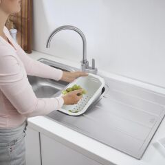 Grohe K200 Damlalıklı Paslanmaz Çelik Eviye - 31564SD1