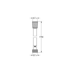 Grohe Plastik Twistfree Duş Spiral Hortumu 175 cm 28410001