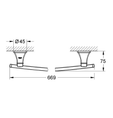 Grohe Grandera Uzun Havluluk 600 mm Banyo Aksesuarı - 40629IG0