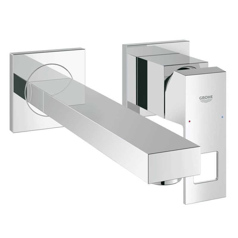 Grohe Eurocube İki Delikli Duvardan Lavabo Bataryası M-Boyut - 23447000