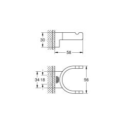 Grohe Selection Çift Havlu Askısı - 41049GN0
