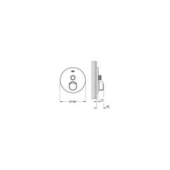 Grohe Smartcontrol Tek Valfli Akış Kontrollü Ankastre Duş Bataryası 29144000