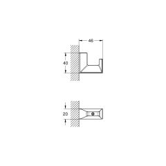 Grohe Selection Cube Bornoz Askılığı - 40782000