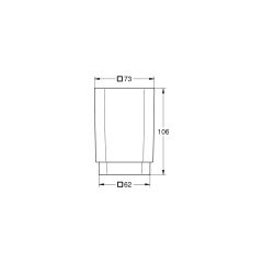 Grohe Selection Cube Diş Fırçalık Camı - 40783000